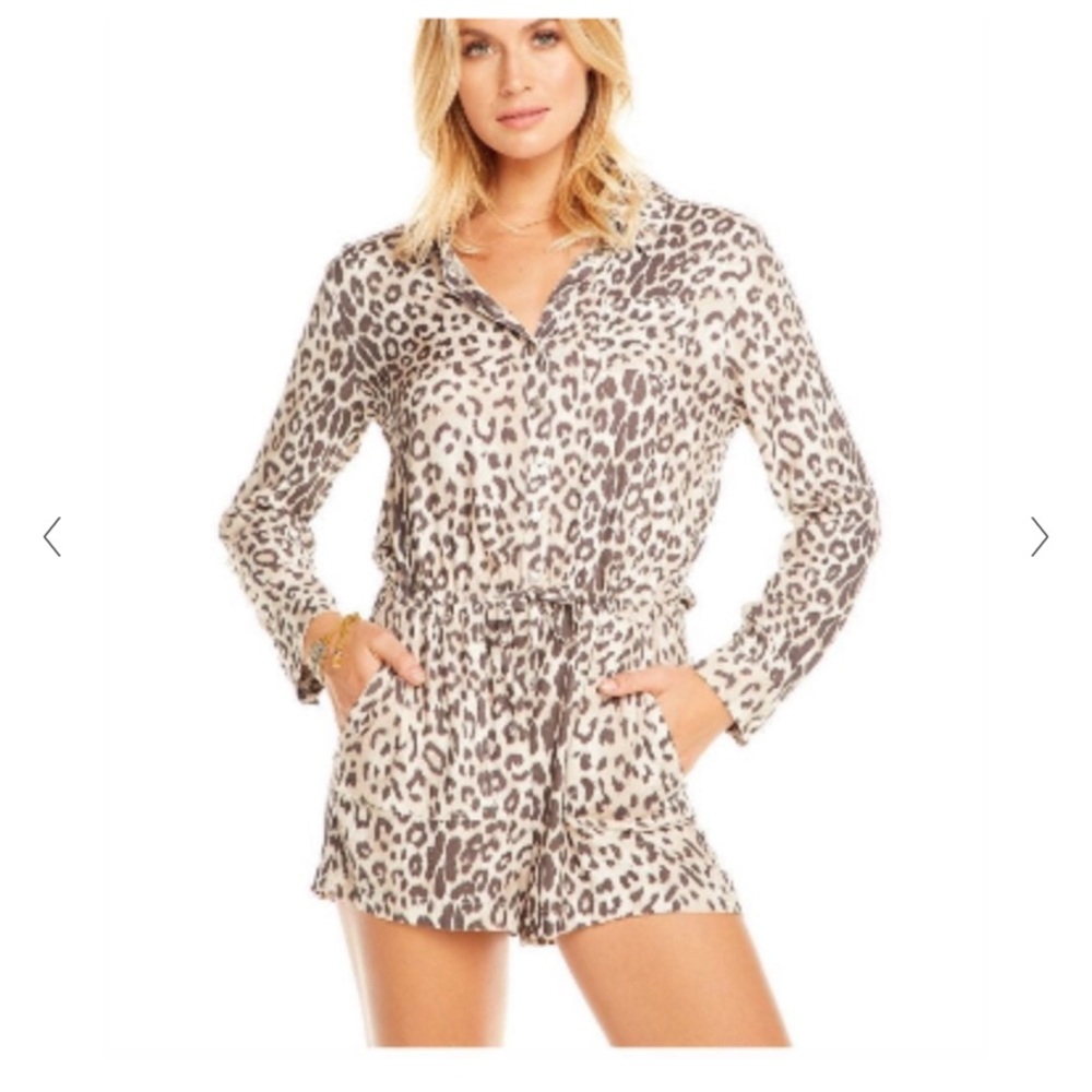 Chaser leopard print romper